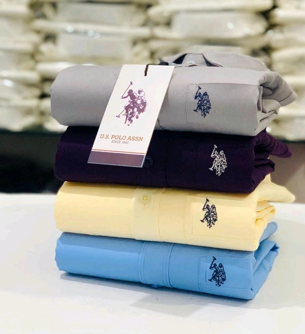 USPOLO 4 Pc Combo Cotton Regular Fit Shirt - M-38