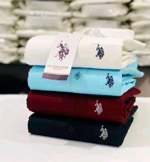 USPOLO 4 Pc Combo Cotton Regular Fit Shirt - M-38