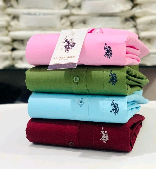 USPOLO 4 Pc Combo Cotton Regular Fit Shirt - XXL-44