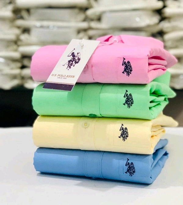 USPOLO 4 Pc Combo Cotton Regular Fit Shirt - XL-42
