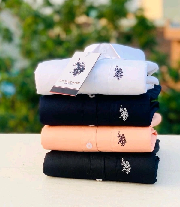 USPOLO 4 Pc Combo Cotton Regular Fit Shirt - XXL-44