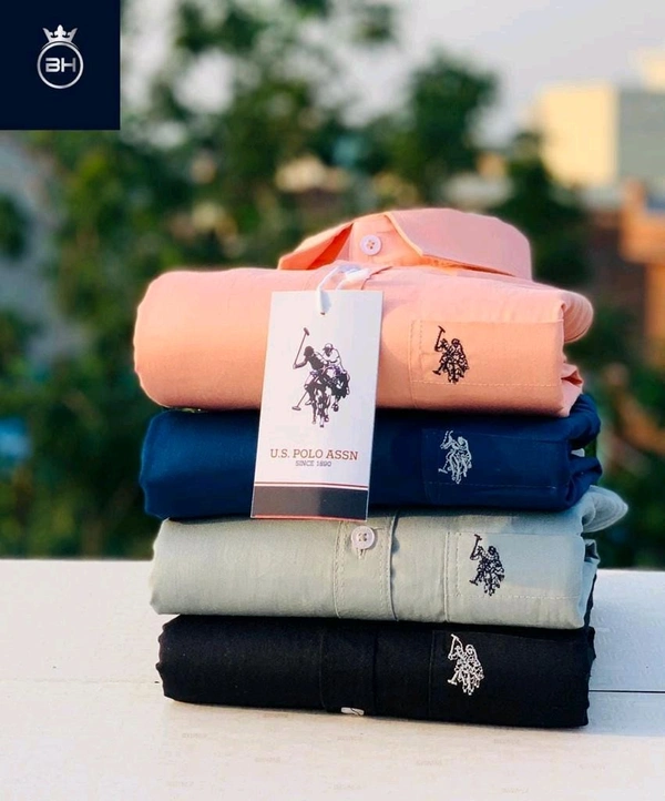 USPOLO 4 Pc Combo Cotton Regular Fit Shirt - XL-42