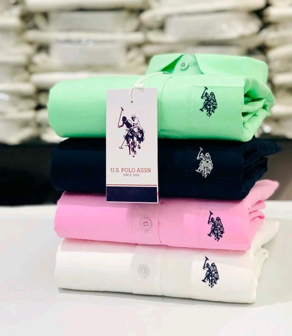 USPOLO 4 Pc Combo Cotton Regular Fit Shirt - XXL-44