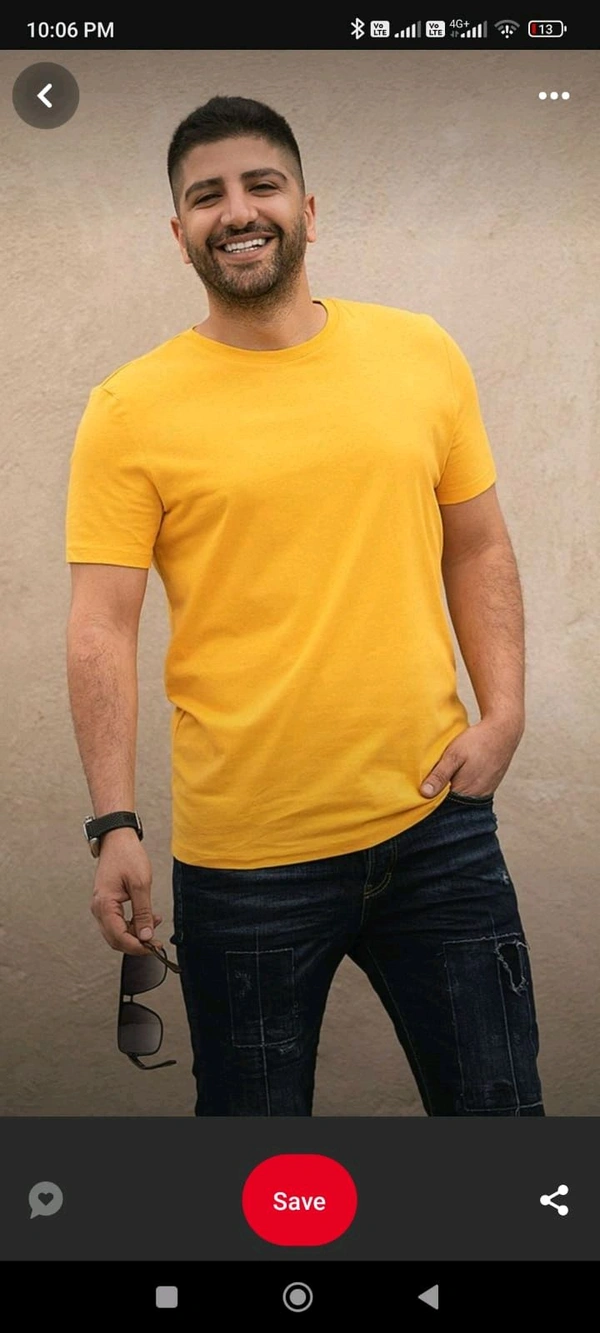 Dryfit t shirt-Yellow - M-38