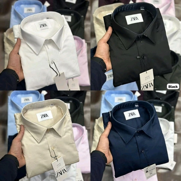 Zaraa 4 Pc Combo Cotton Regular Fit Shirt - XL-42