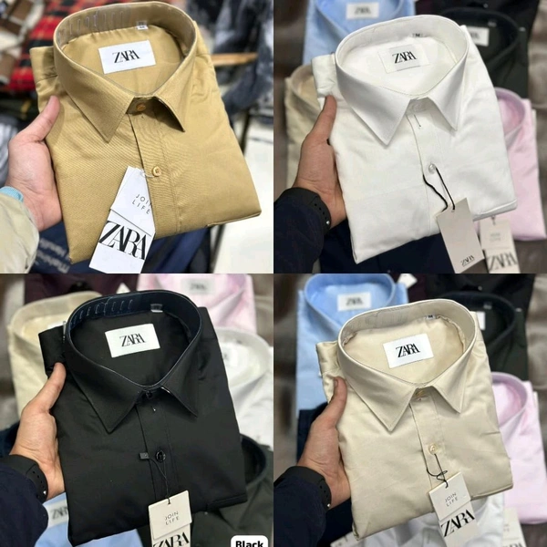 Zaraa 4 Pc Combo Cotton Regular Fit Shirt - L-40