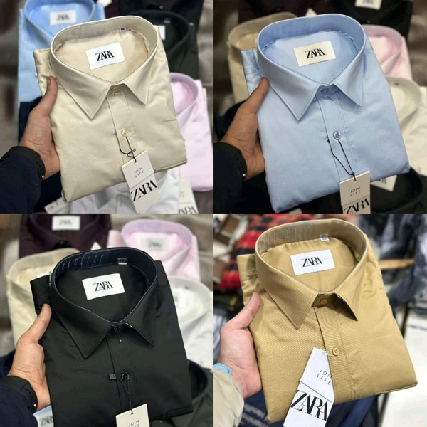 Zaraa 4 Pc Combo Cotton Regular Fit Shirt - XL-42