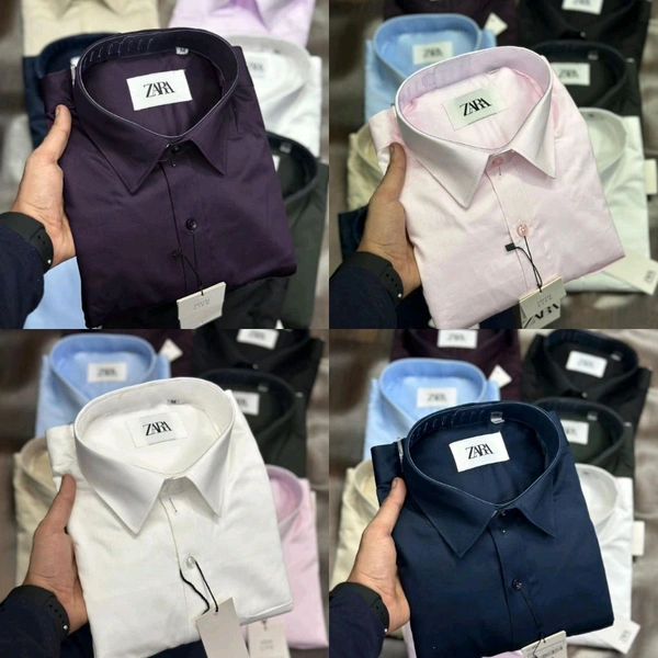Zaraa 4 Pc Combo Cotton Regular Fit Shirt - XXL-44