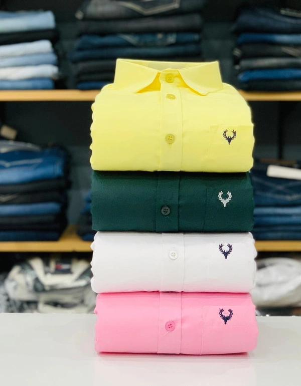 Allen Men's Plain Shirt Combo - Pack of 4 | Premium Cotton | Casual & Formal Wear - M-38
