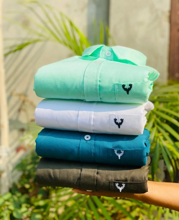 Allen Men's Plain Shirt Combo - Pack of 4 | Premium Cotton | Casual & Formal Wear - M-38