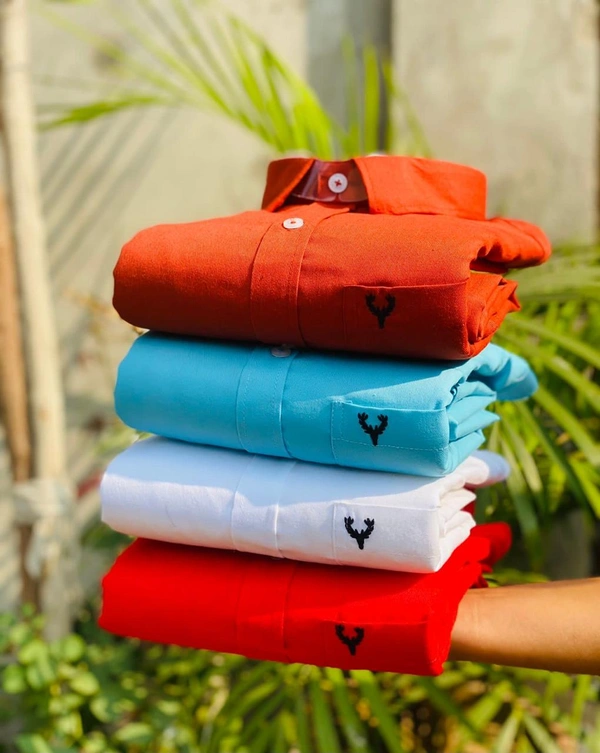 Allen Men's Plain Shirt Combo - Pack of 4 | Premium Cotton | Casual & Formal Wear - M-38