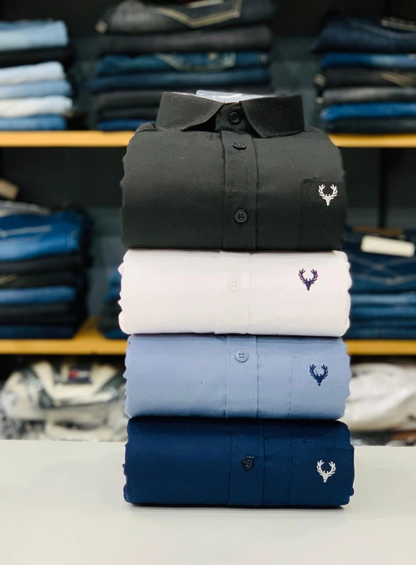 Allen Men's Plain Shirt Combo - Pack of 4 | Premium Cotton | Casual & Formal Wear - M-38
