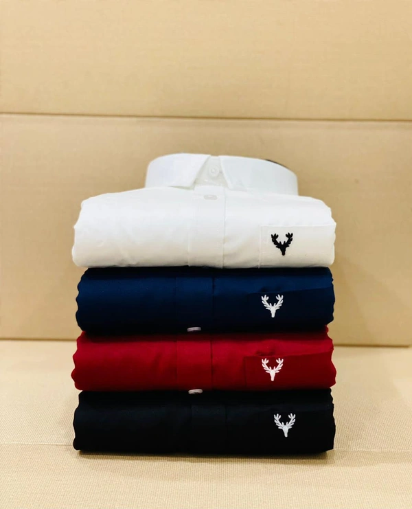 Allen Men's Plain Shirt Combo - Pack of 4 | Premium Cotton | Casual & Formal Wear - XL-42