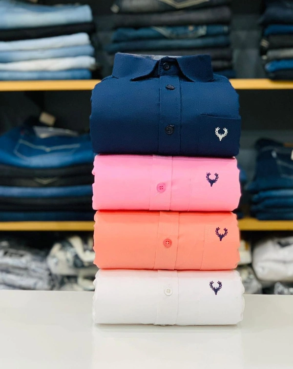 Allen Men's Plain Shirt Combo - Pack of 4 | Premium Cotton | Casual & Formal Wear - L- 40