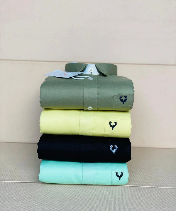 Allen Men's Plain Shirt Combo - Pack of 4 | Premium Cotton | Casual & Formal Wear - M-38