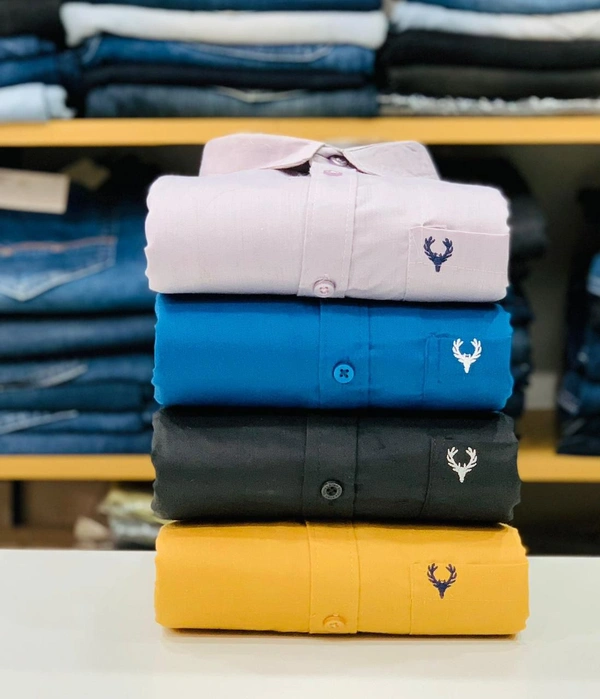 Allen Men's Plain Shirt Combo - Pack of 4 | Premium Cotton | Casual & Formal Wear - XL- 42