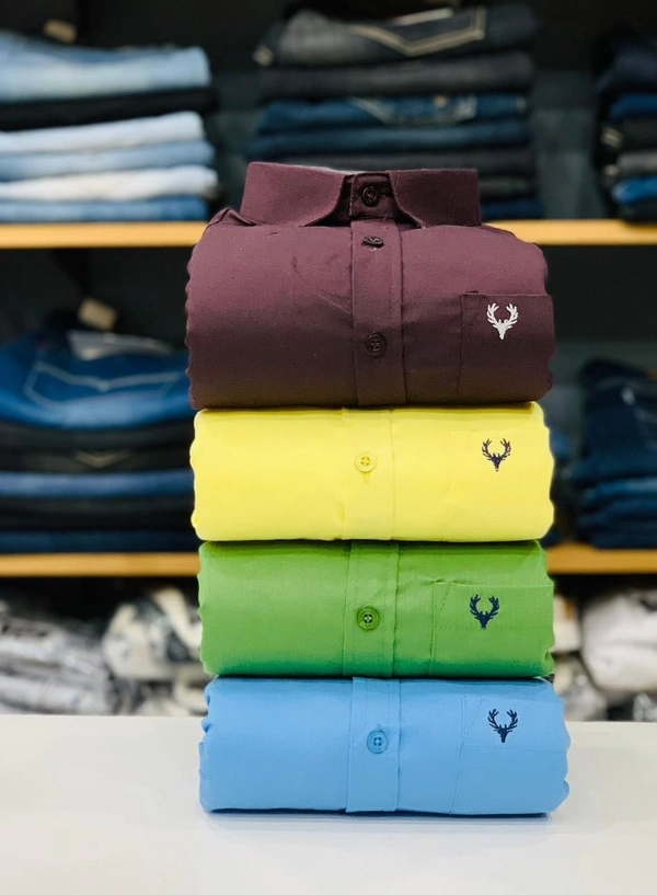 Allen Men's Plain Shirt Combo - Pack of 4 | Premium Cotton | Casual & Formal Wear - XL- 42