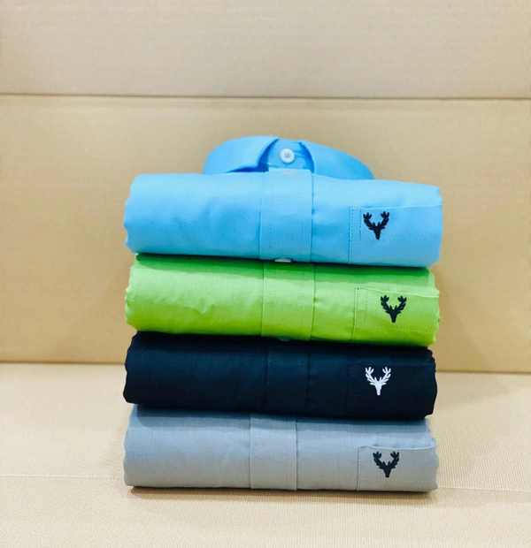Allen Men's Plain Shirt Combo - Pack of 4 | Premium Cotton | Casual & Formal Wear - L-40