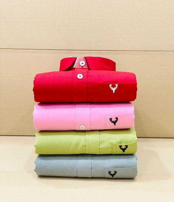 Allen Men's Plain Shirt Combo - Pack of 4 | Premium Cotton | Casual & Formal Wear - L-40