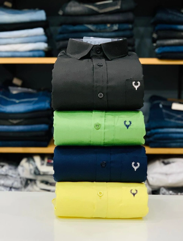 Allen Men's Plain Shirt Combo - Pack of 4 | Premium Cotton | Casual & Formal Wear - M-38