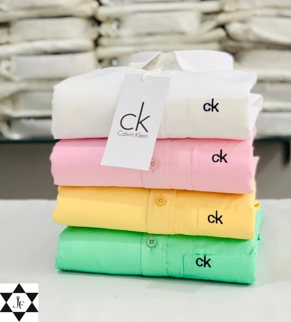 C k Men's Plain Shirt Combo - Pack of 4 | Premium Cotton | Casual & Formal Wear - M-38