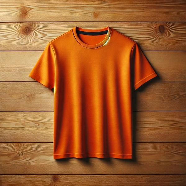 Lightweight Dry-Fit Round Neck Tshirt - M-38, Orange
