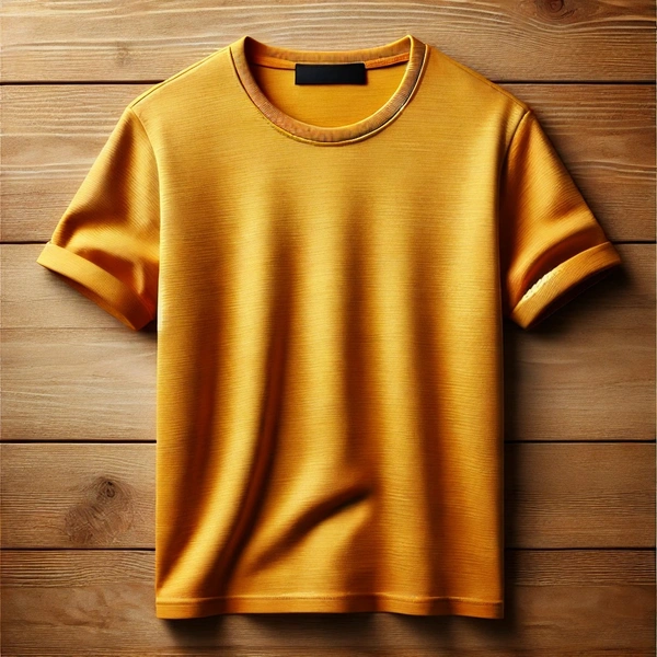 Lightweight Dry-Fit Round Neck Tshirt - M-38, Yellow