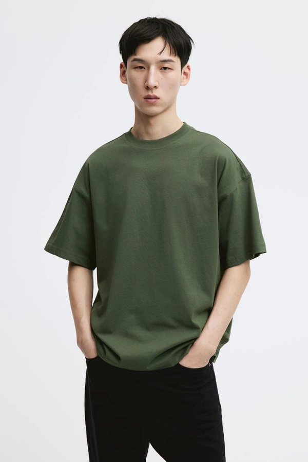 ZAA RA Oversized Plain T-Shirt | 240 GSM | Premium Cotton | High-Quality - M-40