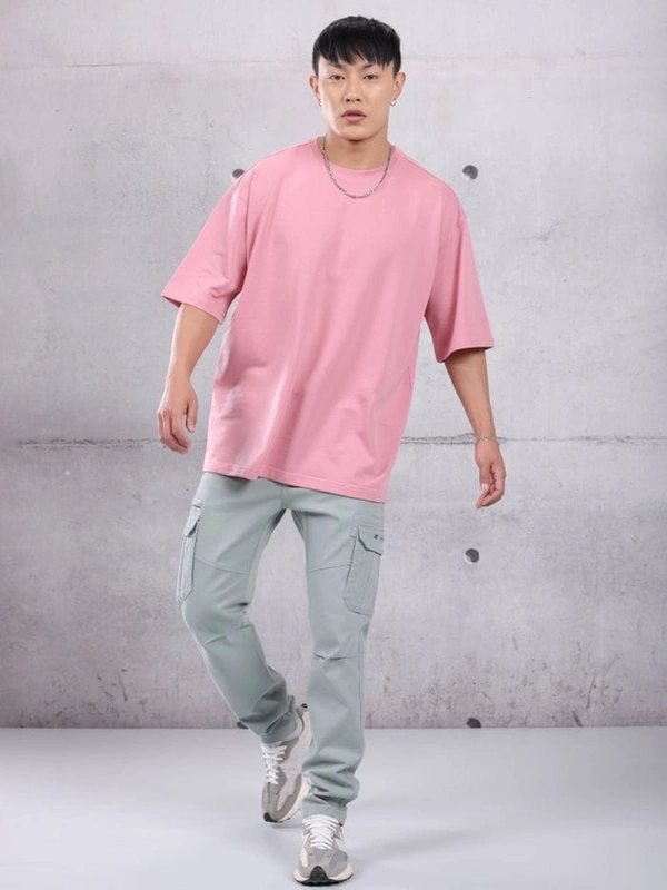 ZAA RA Oversized Plain T-Shirt | 240 GSM | Premium Cotton | High-Quality - S-38