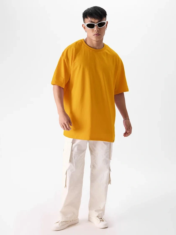 ZAA RA Oversized Plain T-Shirt | 240 GSM | Premium Cotton | High-Quality - M-40