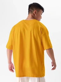 ZAA RA Oversized Plain T-Shirt | 240 GSM | Premium Cotton | High-Quality - M-40