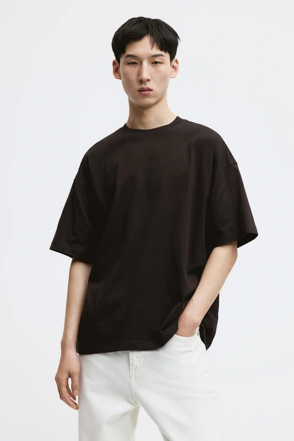 ZAA RA Oversized Plain T-Shirt | 240 GSM | Premium Cotton | High-Quality - S-38