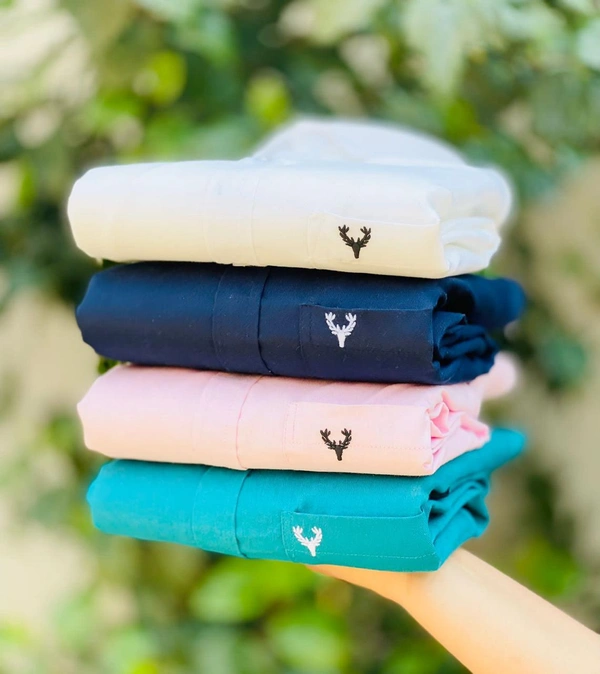 The Unity Style Plain Shirts for Men - 4 Pc Combo Stylish & Comfortable Free Shipping - M