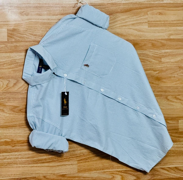 RL POLO Shirt Regular fit Checkd Formal Shirt - L-40