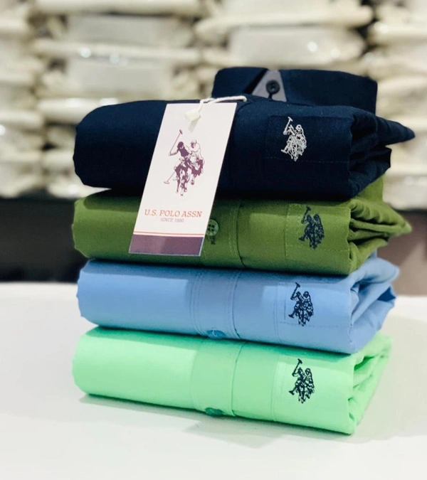 U.S  Men's Plain Shirt Combo - Pack of 4 | Premium Cotton | Casual & Formal Wear - M-38