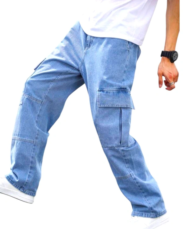 Men's Blue Cargo Jean's 