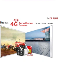 CP PLUS 3MP 4G Sim Card Supported Outdoor Smart Bullet Camera | Built in Mic | Speaker |Colour Night Vision| SD Card Supported (Up to 256 GB) IP Ratings – IP66 |Not Wi-Fi Supported | CP-V32G - Bullet Camera
