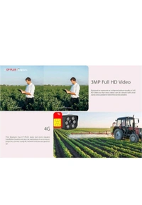 CP PLUS 3MP 4G Sim Card Supported Outdoor Smart Bullet Camera | Built in Mic | Speaker |Colour Night Vision| SD Card Supported (Up to 256 GB) IP Ratings – IP66 |Not Wi-Fi Supported | CP-V32G - Bullet Camera