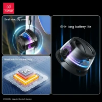XUNDD Magsafe/Magnetic Bluetooth Mini Speaker with LED Light