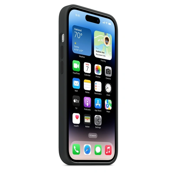 Iphone Premium Silicon With Magsafe Case - 15 Pro, Black