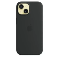 Iphone Premium Silicon With Magsafe Case - 15 Plus, Black