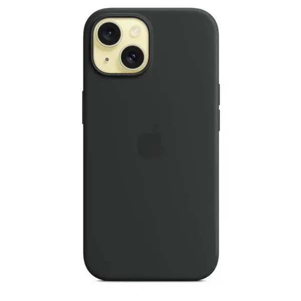 Iphone Premium Silicon With Magsafe Case - 15 Plus, Black