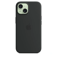 Iphone Premium Silicon With Magsafe Case - 15, Black