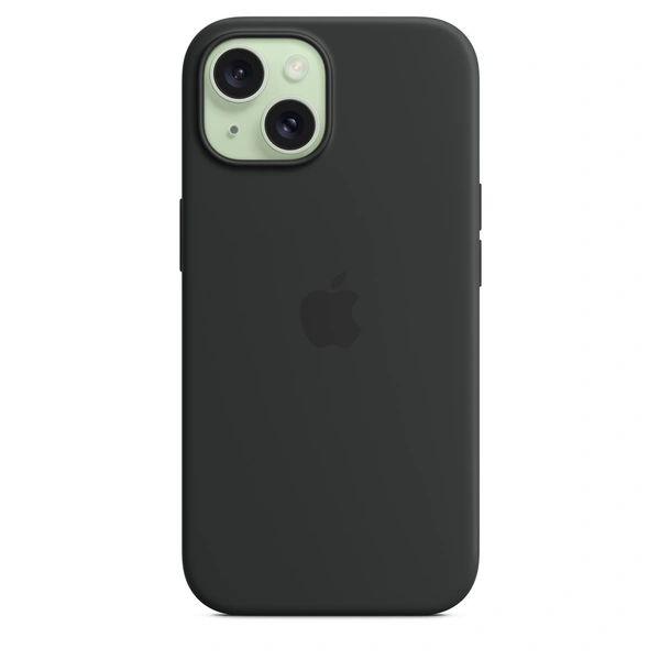 Iphone Premium Silicon With Magsafe Case - 15 Plus, Black
