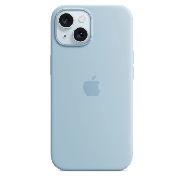 Iphone Premium Silicon With Magsafe Case - 13, Sky Blue