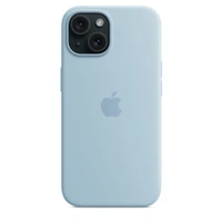 Iphone Premium Silicon With Magsafe Case - 13, Sky Blue