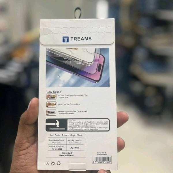 Treams Dust Proof Temper Glass - 15 Pro Max