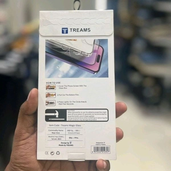 Treams Dust Proof Temper Glass - 13 Pro