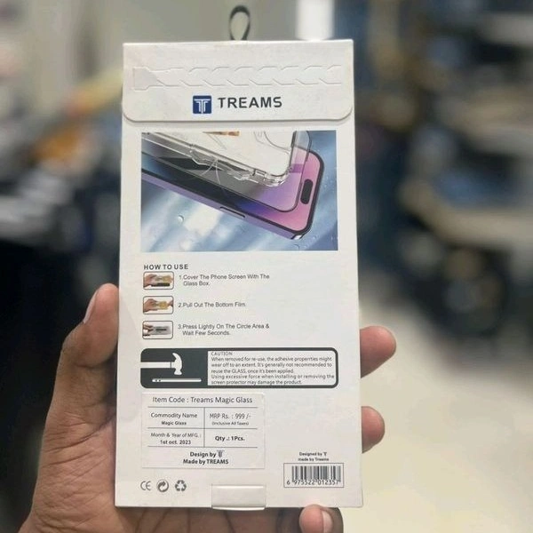 Treams Dust Proof Temper Glass - 14