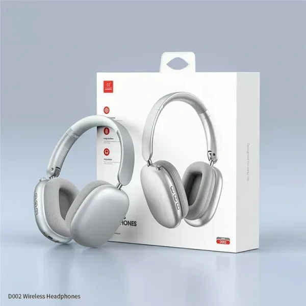 XUNDD D002 Wireless Headphones Over Ear Bluetooth 5.3 Headset Foldable Design - silver
